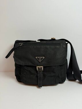 Prada Tessuto Nylon Messenger Shoulder Bag
